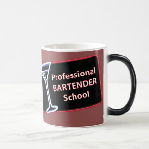 Morphing-Tasse für berufliche Barkeeper-Schule Verwandlungstasse