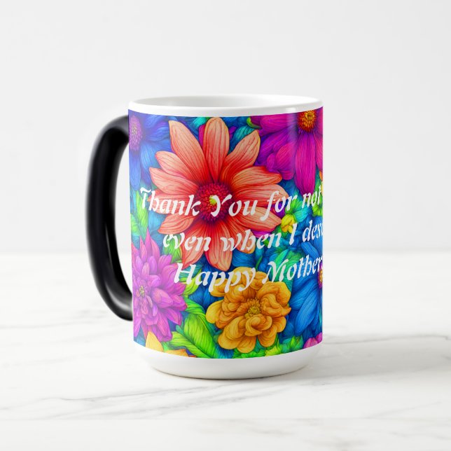 Morphing Tasse - Happy Mütter Day! (Vorderseite Links)