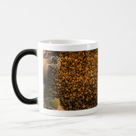 Morphing-Tasse mit Kaffeethema Verwandlungstasse