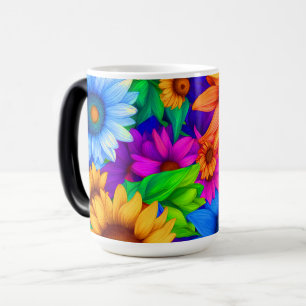 Morphing Tasse - Regenbogenblumen #49