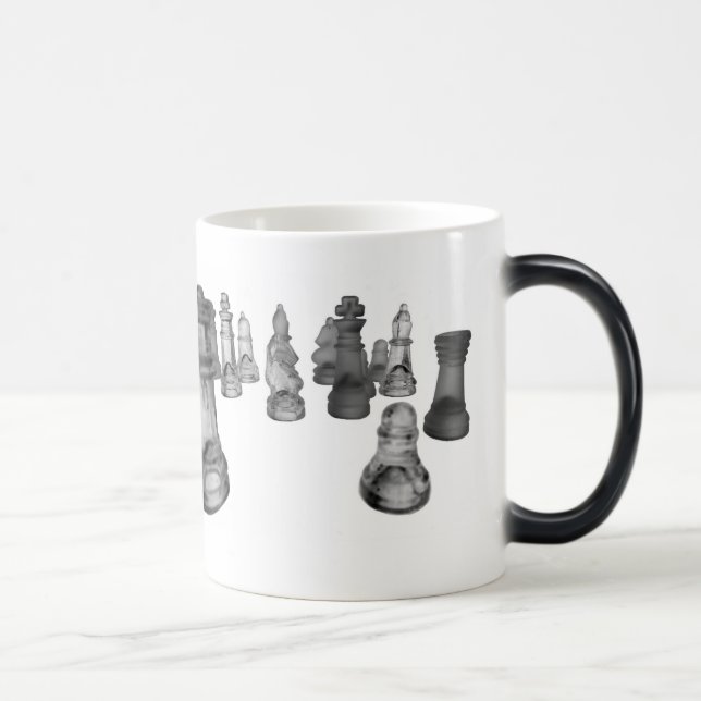 Morphing-Tasse-Schachbild Verwandlungstasse (Rechts)