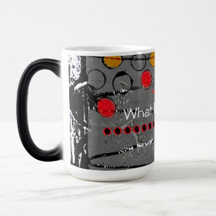 Morphing von Tasse mit abstrakten Designs