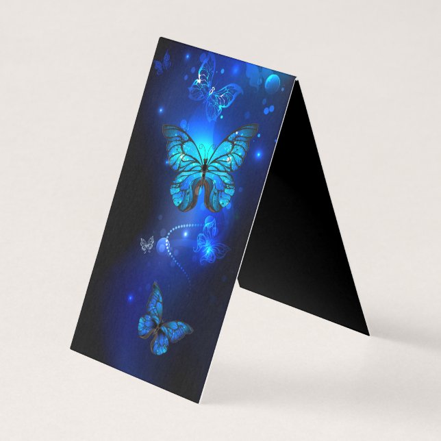 Morpho Butterfly in the Dark Background (Rückseite)