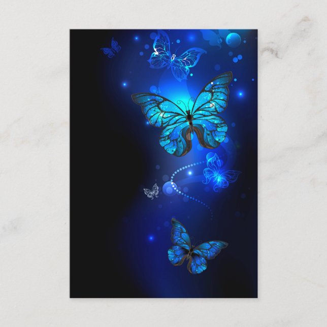 Morpho Butterfly in the Dark Background Begleitkarte (Vorderseite)