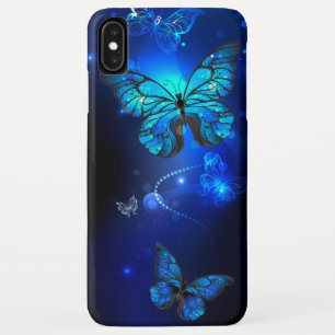 Morpho Butterfly in the Dark Background Case-Mate iPhone Hülle