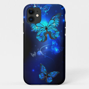 Morpho Butterfly in the Dark Background Case-Mate iPhone Hülle