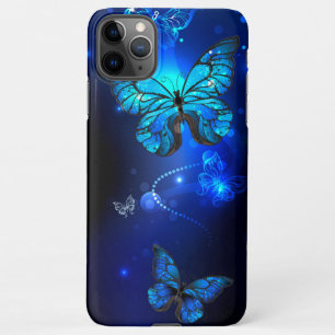 Morpho Butterfly in the Dark Background iPhone 11Pro Max Hülle