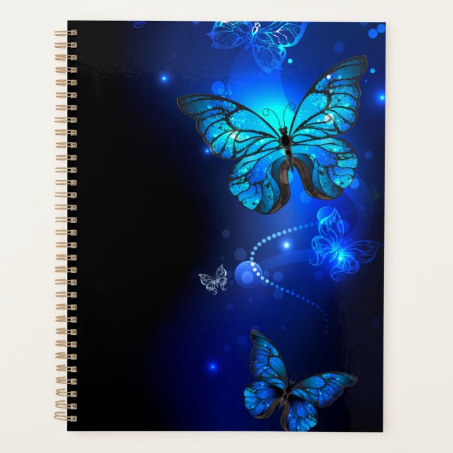 Morpho Butterfly in the Dark Background Planer (Vorderseite)