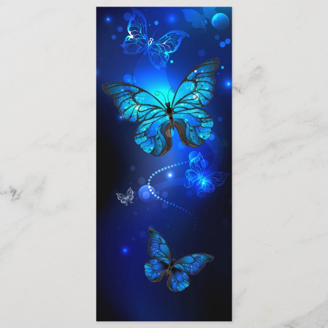 Morpho Butterfly in the Dark Background Programm (Vorderseite)