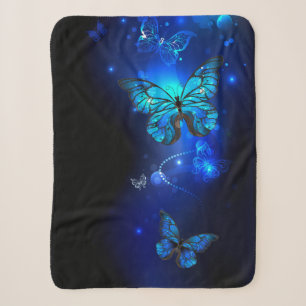 Morpho Butterfly in the Dark Background Sherpadecke