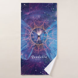 Morpho-Schmetterling / Galaxy Mandala Paper Unters Badehandtuch