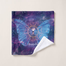 Morpho-Schmetterling / Galaxy Mandala Paper Unters Waschlappen