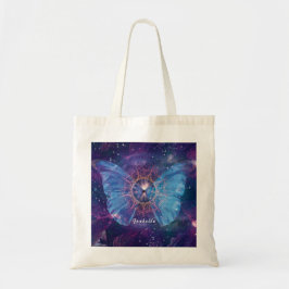 Morpho-Schmetterling / Galaxy Mandala Tragetasche