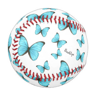Morpho-Schmetterlinge Cartoon-Abbildung Baseball
