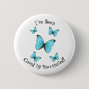 Morpho-Schmetterlinge Cartoon-Abbildung Button
