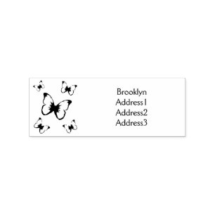 Morpho-Schmetterlinge Cartoon-Abbildung Gummistempel