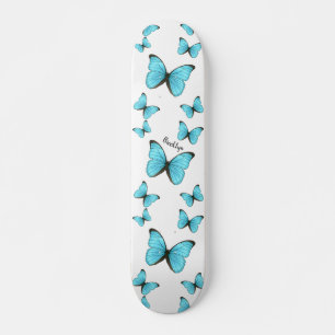 Morpho-Schmetterlinge Cartoon-Abbildung Skateboard