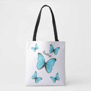 Morpho-Schmetterlinge Cartoon-Abbildung Tasche