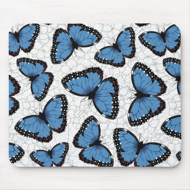 Morpho-Schmetterlinge Mousepad (Vorne)