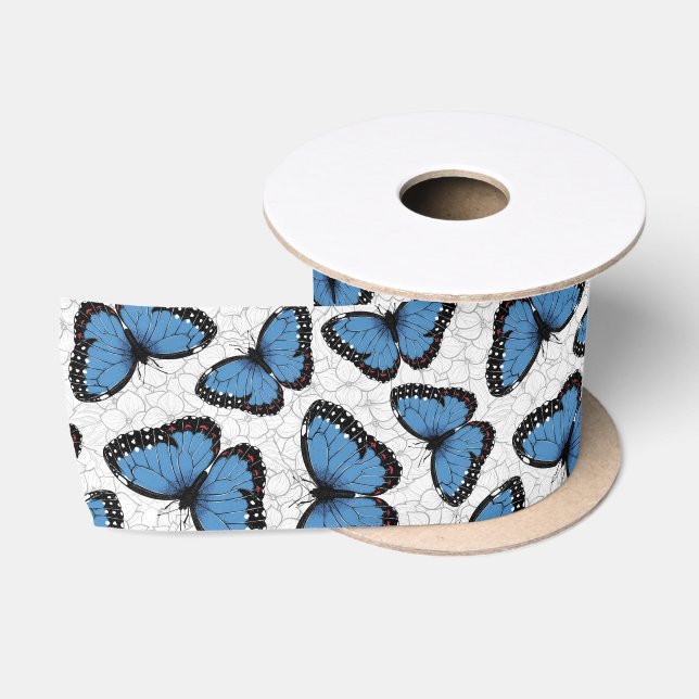 Morpho-Schmetterlinge Satinband (Spule)