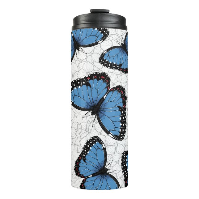 Morpho-Schmetterlinge Thermosbecher (Vorderseite)