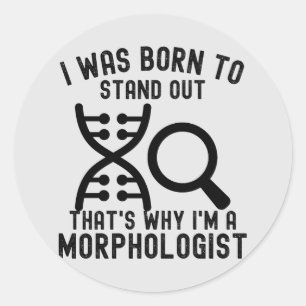 Morphologen, Ich liebe Morphologie Runder Aufkleber