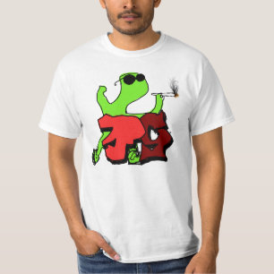 Morphsuit, zurückhaltend smoken an seinem feinste T-Shirt