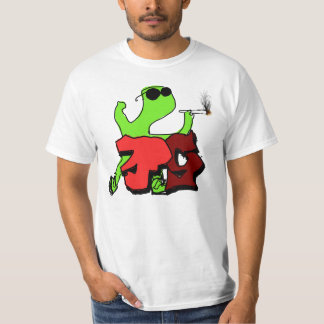 Morphsuit, zurückhaltend smoken an seinem feinsten T-Shirt