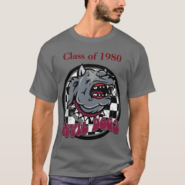 Morrilton High School Class of 1980 Wiedersehen-Sh T-Shirt (Vorderseite)