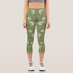 Morris 1876 Vintages Pimpernell-Muster Capri Leggings
