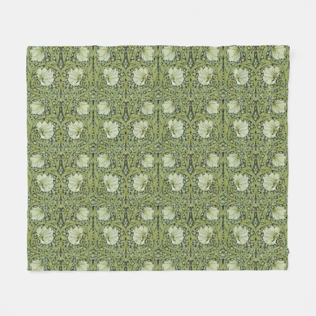 Morris 1876 Vintages Pimpernell-Muster Fleecedecke (Vorderseite (Horizontal))