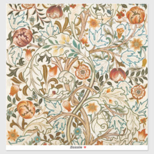 Morris Acanthus Floral Crewel Stickerei Muster Aufkleber