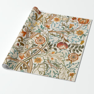 Morris Acanthus Florales Crewel-Stickerei-Muster Geschenkpapier