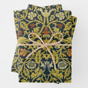 Morris Akanthusblätter Rankender Stamm Blumen Tepp Geschenkpapier Set