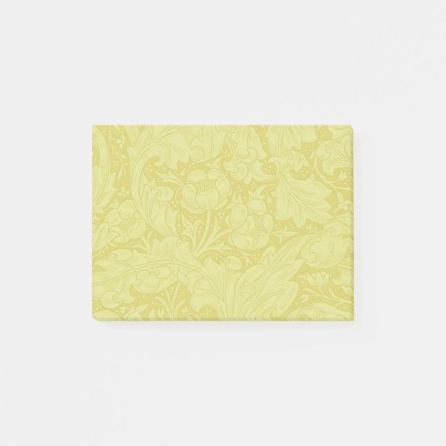 Morris Bachelor's Button Blume & Golden Stems Post-it Klebezettel (Vorderseite)