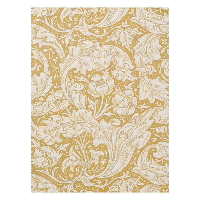 Morris Bachelor's Button Blume & Golden Stems Tischdecke (Vorderseite)