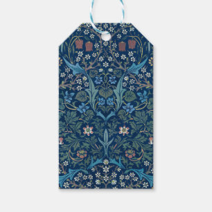 Morris Blau Hintergrund Vintage Blackthorn Muster Geschenkanhänger