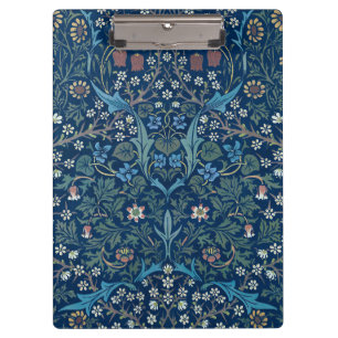 Morris Blau Hintergrund Vintage Blackthorn Muster Klemmbrett