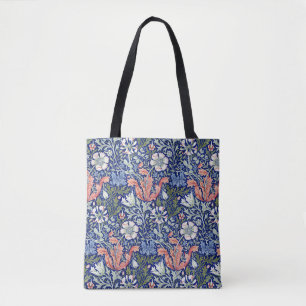 Morris Blue Background 1896 Compton Floral Pattern Tasche