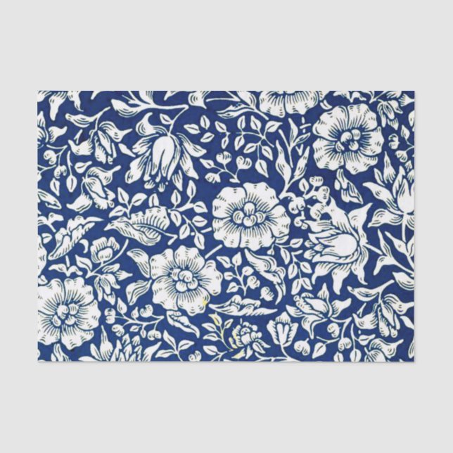 Morris - Blue Mallow Seidenpapier (Vorderseite)