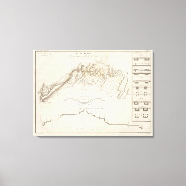 Morris Canal Leinwanddruck (Vorderseite)