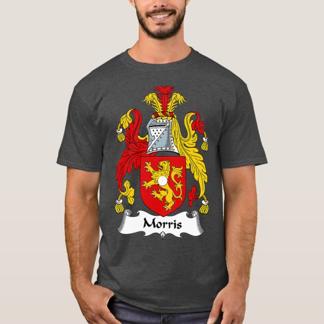 Morris Coat of Arms Familienwappen T-Shirt (Vorderseite)