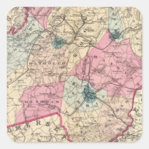 Morris County, NJ Quadratischer Aufkleber