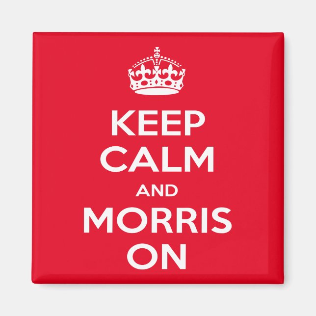 Morris Dancer - Behalt Calm Morris on Magnet (Vorne)