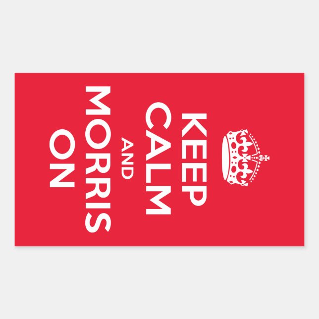 Morris Dancing Rechteckiger Aufkleber (Vorderseite)