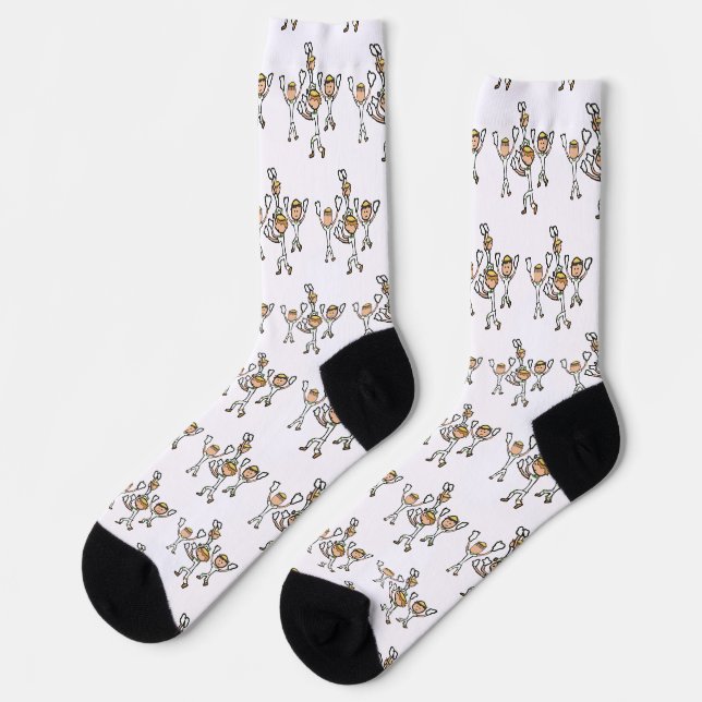 Morris Dancing Socken (Linkes Detail)