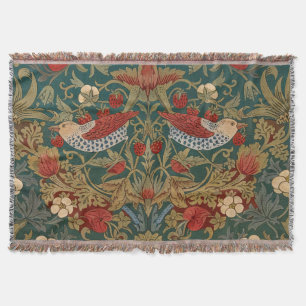 Morris - Erdbeerdieb #2 Blumenmuster Decke