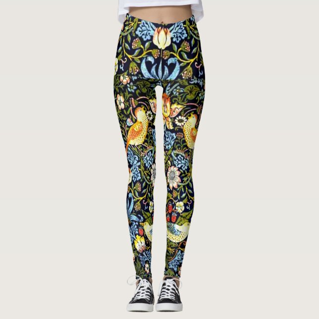 Morris - Erdbeerdieb, berühmtes Muster, Leggings (Vorderseite)