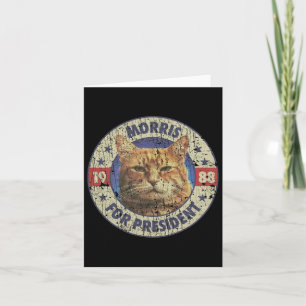 Morris für den Präsidenten Vintag 1988 Cat Lover Karte