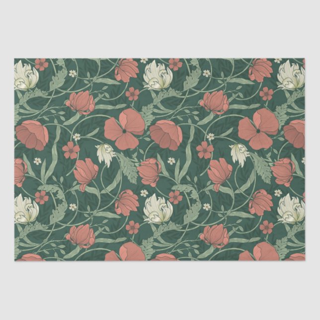 Morris Garden Floral Pattern Seidenpapier (Vorderseite)